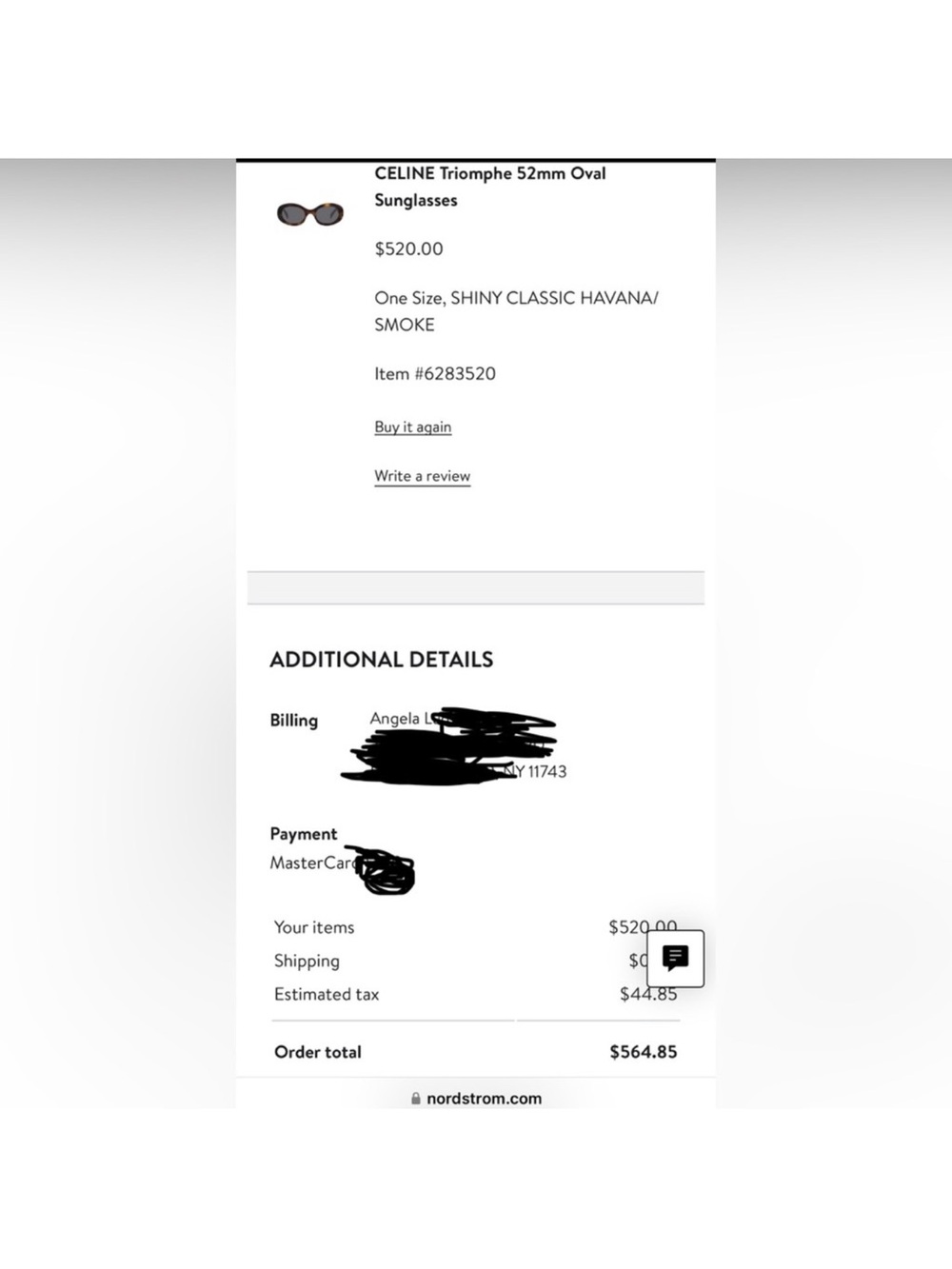 Celine Triomphe Oval Sunglasses - Picture 5 of 5